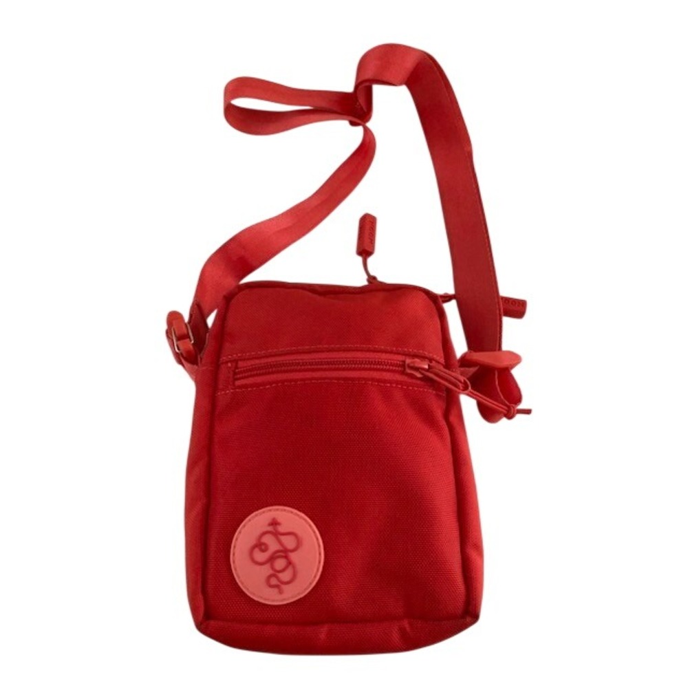 Red Baboon To The Moon Nylon Sling Bag- Strap Adjustable . Zipper
